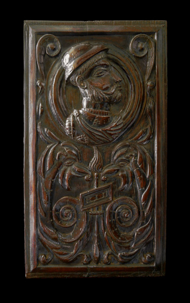 Panel with Tudor Head