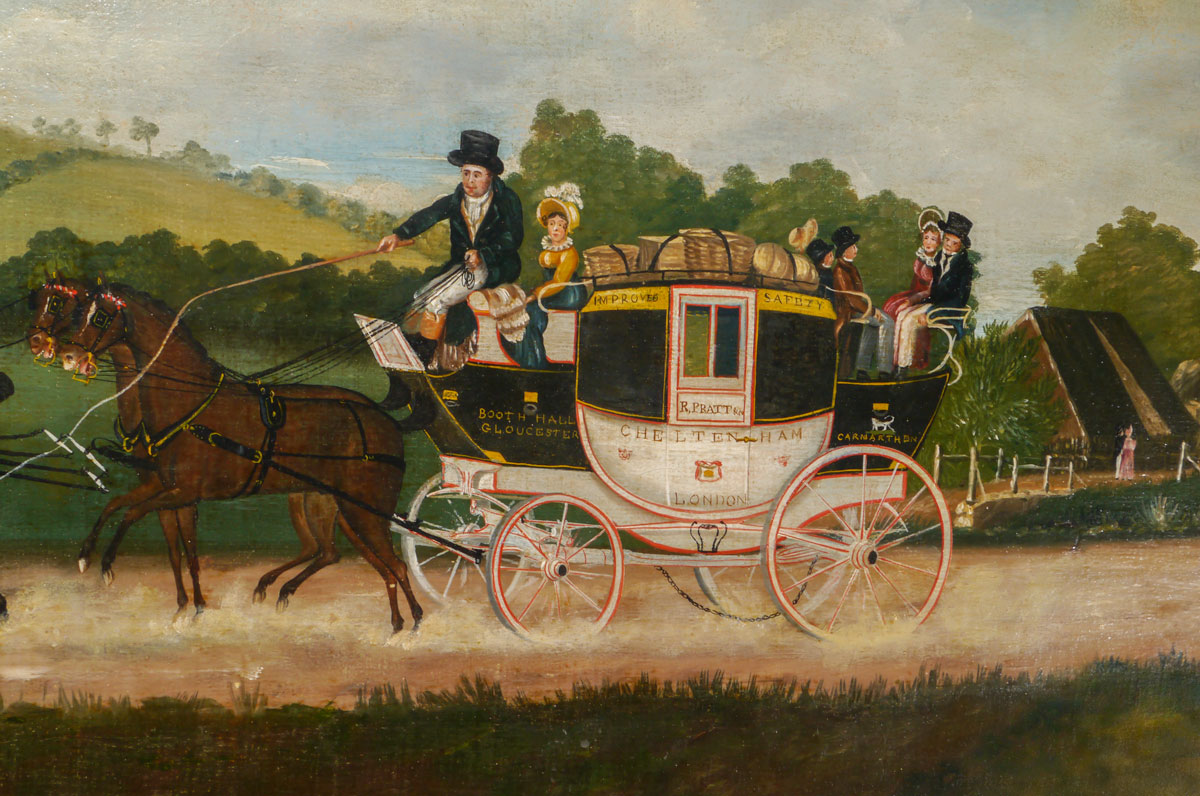 A Delightful Pair of Early 19th Century Coaching Scenes | Early Oak at ...